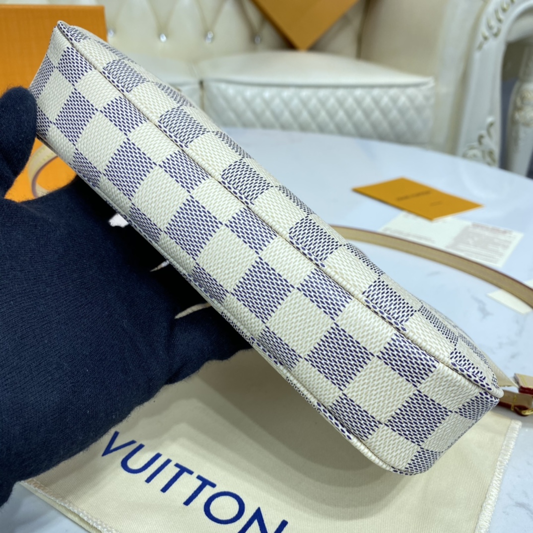 Louis Vuitton POCHETTE ACCESSOIRES Handbag Damier Azur N41207